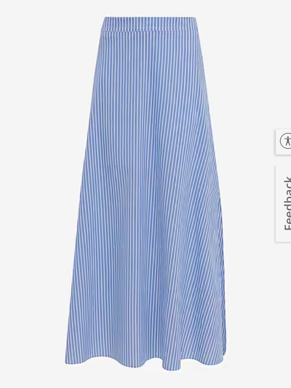 Blue Striped Maxi Skirt - Women
